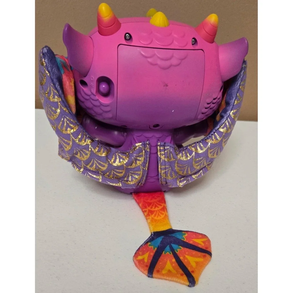 FurReal Fuzzalots‎ Dragon Interactive Toy Purple Color Changing Lights Sounds